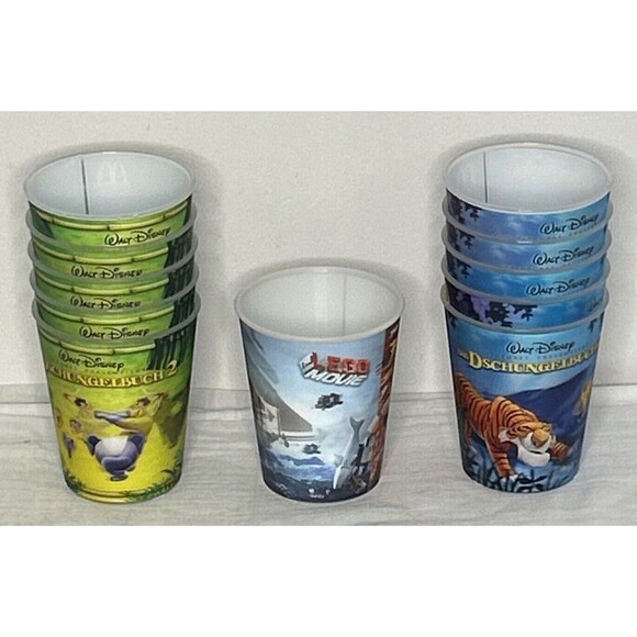 Disney Other - Vtg Walt Disney Jungle Book lego Movie 2003 McDonalds Holographic Cups lot of 11